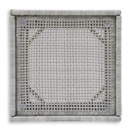 Signature Design by Ashley Seton Creek Gray Square Glass Casual End Table
