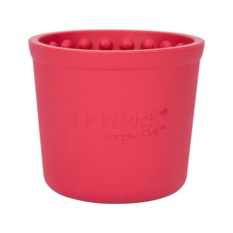LickiMat Yoggie Pot Pink Rubber Slow Feeder For Dogs