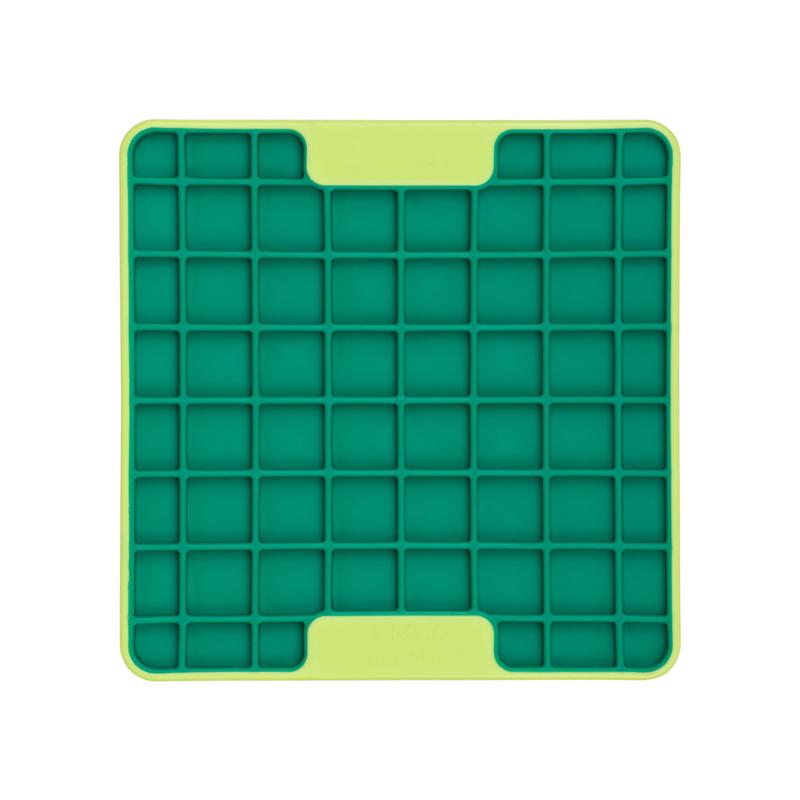 LickiMat Mini Tuff Playdate Green Plastic Slow Feeder For Dogs