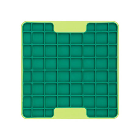 LickiMat Mini Tuff Playdate Green Plastic Slow Feeder For Dogs