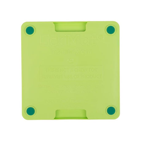 LickiMat Mini Tuff Playdate Green Plastic Slow Feeder For Dogs