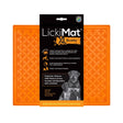 LickiMat Buddy Orange Rubber XL Slow Feeder For Dogs