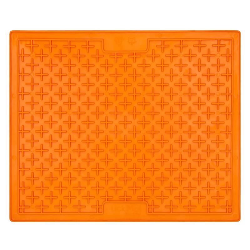 LickiMat Buddy Orange Rubber XL Slow Feeder For Dogs