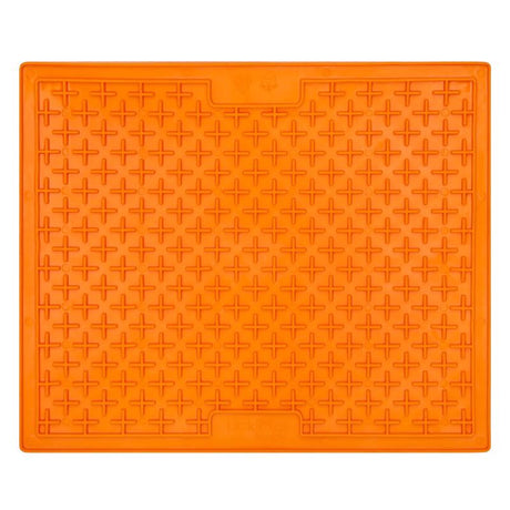 LickiMat Buddy Orange Rubber XL Slow Feeder For Dogs