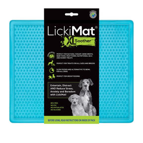 LickiMat Soother Turquoise Rubber XL Slow Feeder For Dogs
