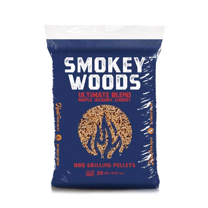 Smokey Woods Hardwood Pellets All Natural Cherry/Hickory/Maple 20 lb