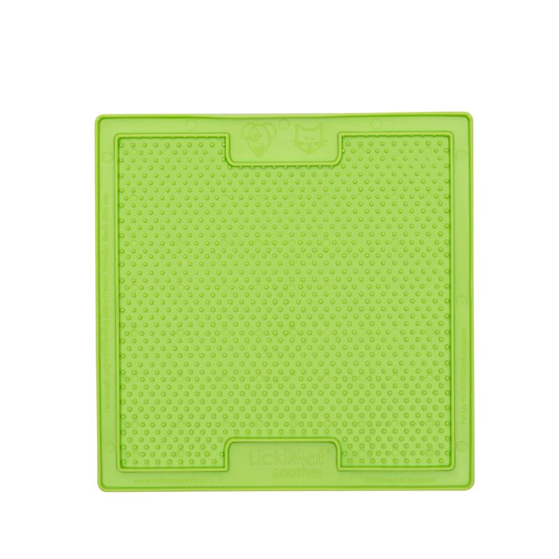 LickiMat Soother Green Rubber Slow Feeder For Dogs