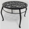 Living Accents 15 in. H Black Cast Iron Plant Stand