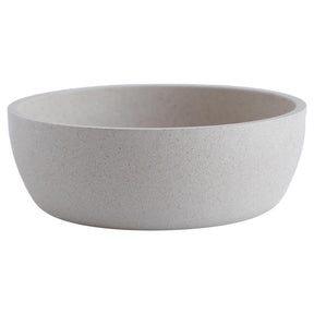 Loopy Products Cream Molded Bamboo 4 cups Pet Bowl For All Pets