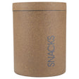 Loopy Products Brown Molded Bamboo 77 oz Treat Canister For All Pets