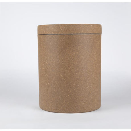 Loopy Products Brown Molded Bamboo 77 oz Treat Canister For All Pets