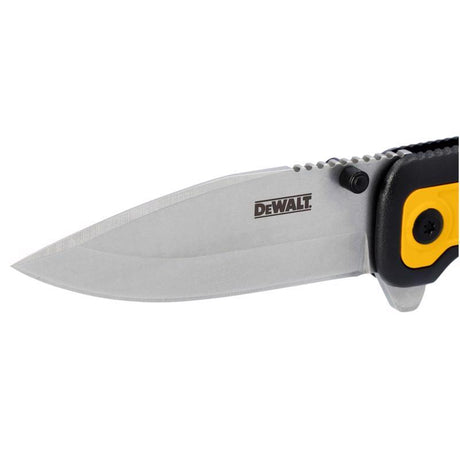 DeWalt Black/Yellow 7Cr Stainless Steel > 6 in. Pocket Knife