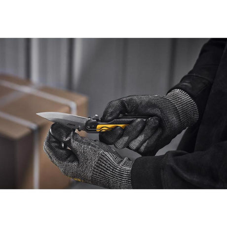 DeWalt Black/Yellow 7Cr Stainless Steel > 6 in. Pocket Knife