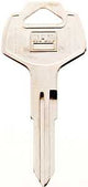 Hy-Ko 11010DA25 Automotive Key Blank, Brass, Nickel, For: Nissan Vehicle Locks, DA25 Key Number, Pack of 10