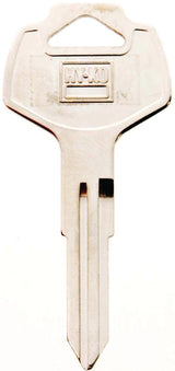Hy-Ko 11010DA25 Automotive Key Blank, Brass, Nickel, For: Nissan Vehicle Locks, DA25 Key Number, Pack of 10
