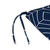 Jordan Manufacturing Navy Blue/White Polyester Seat Pad 15.5 in. H X 17 in. L, Pack of 16