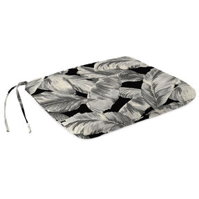 Jordan Manufacturing Black/White Floral Polyester Seat Pad 17 in. H X 2 in. W X 15.5 in. L, Pack of 16