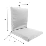Jordan Manufacturing Teal Polyester Chair Cushion 24 in. H X 21 in. W X 44 in. L, Pack of 4