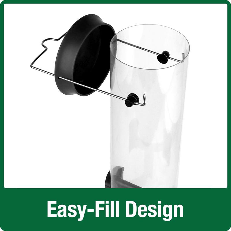 Nature's Way 2.1 qt Plastic Tube Bird Feeder, Pack of 4