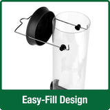 Nature's Way 2.1 qt Plastic Tube Bird Feeder, Pack of 4