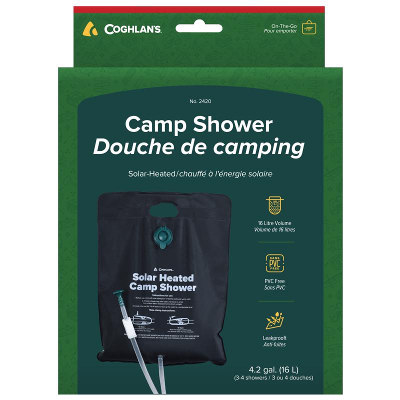 Coghlan's Black Solar Shower 4.2 gal 1 pk