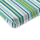 Jordan Manufacturing Multicolored Stripe Polyester Seat Cushion 2 in. H X 17 in. W X 19 in. L, Pack of 5