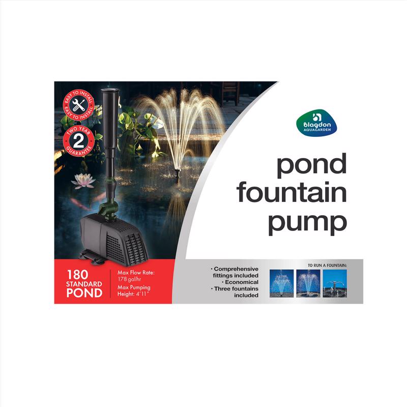 Blagdon Aquagarden Plastic 180 gph Fountain Pump