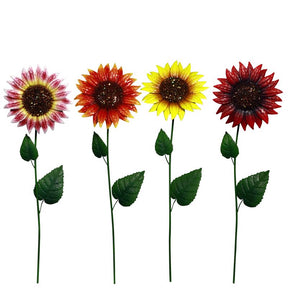 Alpine Assorted Metal 34 in. H Sunflower Outdoor Garden Stake, Pack of 12