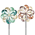 Exhart Assorted Metal 12 in. H Pinwheel Outdoor Garden Stake, Pack of 12