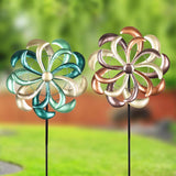 Exhart Assorted Metal 12 in. H Pinwheel Outdoor Garden Stake, Pack of 12