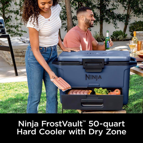 Ninja FrostVault Blue 50 qt. cap. Hard Cooler