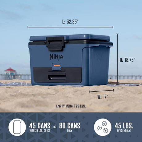 Ninja FrostVault Blue 50 qt. cap. Hard Cooler