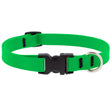 LupinePet Splash Neon Green BioThane Dog Adjustable Collar Medium