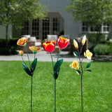 Alpine Assorted Metal 51 in. H X 8 in. L X 3 in. W Flower Outdoor Garden Stake, Pack of 9
