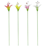 Alpine Assorted Metal 26 in. H Lily Flower Outdoor Garden Stake, Pack of 16