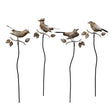 Alpine Bronze Metal 32 in. H X 9 in. L X 2 in. W Bird Outdoor Garden Stake, Pack of 12