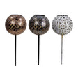 Alpine Assorted Metal 21 in. H X 7 in. L X 7 in. W Lantern Solar Garden Stake, Pack of 9