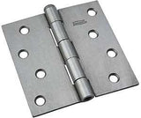 National Hardware N139-998 Broad Hinge, 4 in W Frame Leaf, 0.11 in Thick Frame Leaf, Steel, Steel, Loose, Removable Pin
