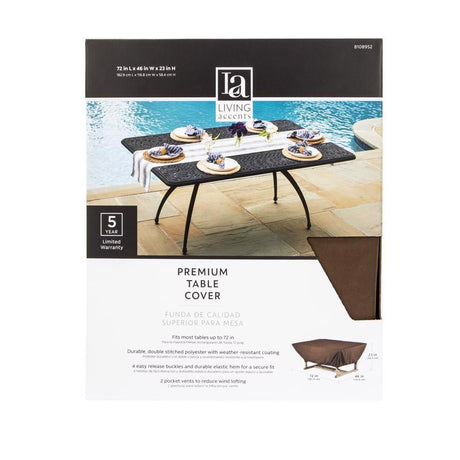 Living Accents Polyester Table Cover