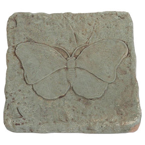 Athens Stonecasting Beige/Brown Concrete 2 in. H X 12 in. L X 12 in. W Butterfly Stepping Stone, Pack of 5