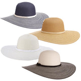 Panama Jack Paper Braid Crown Hat Assorted One Size Fits Most, Pack of 12