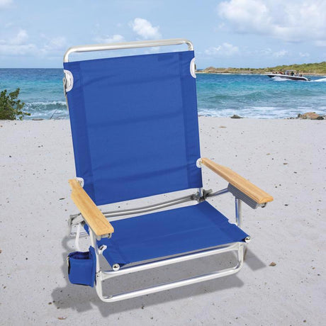 Rio Brands 5-Position Assorted Beach Chair, Pack of 4