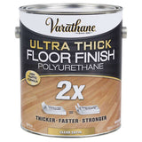 Varathane Transparent Satin Clear Water-Based Acrylic Urethane Floor Finish 1 gal, Pack of 2