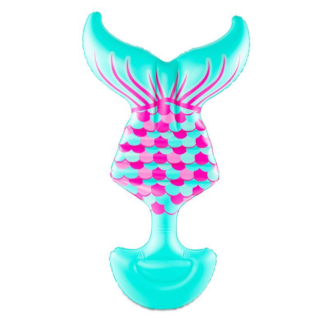 BigMouth Blue/Pink PVC/Vinyl Inflatable Mermaid Tail Saddle Seat Pool Float