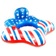 BigMouth Blue/Red/White PVC Inflatable Americana River Tube Pool Float Tube