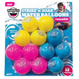 BigMouth Strike 'n' Soak Assorted Silicone Reusable Water Balloon Pool Balls, Pack of 6