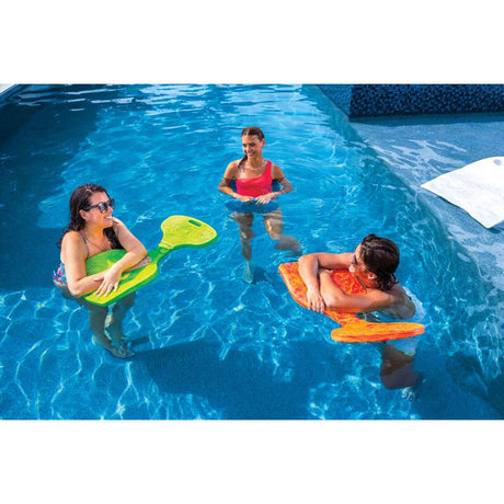 WOW Sports Multicolored Foam Soft Molded Saddle Seat Pool Float, Pack of 6