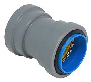 Southwire SIMPush 67599601 Liquidtight Coupling, 1/2 in Push-On, 1.41 in Dia, 2.32 in L, PVC