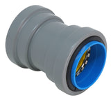 Southwire SIMPush 67599601 Liquidtight Coupling, 1/2 in Push-On, 1.41 in Dia, 2.32 in L, PVC