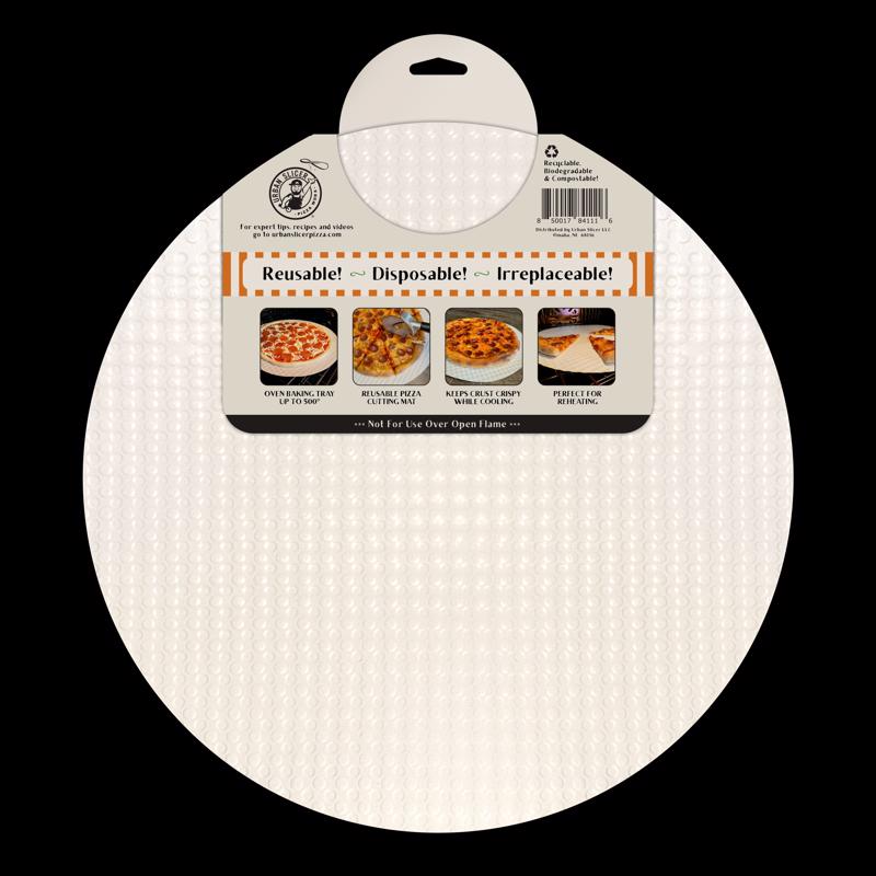 Urban Slicer Pizza Worx Paper Composite White Pizza Chopping Board 6 each, Pack of 12